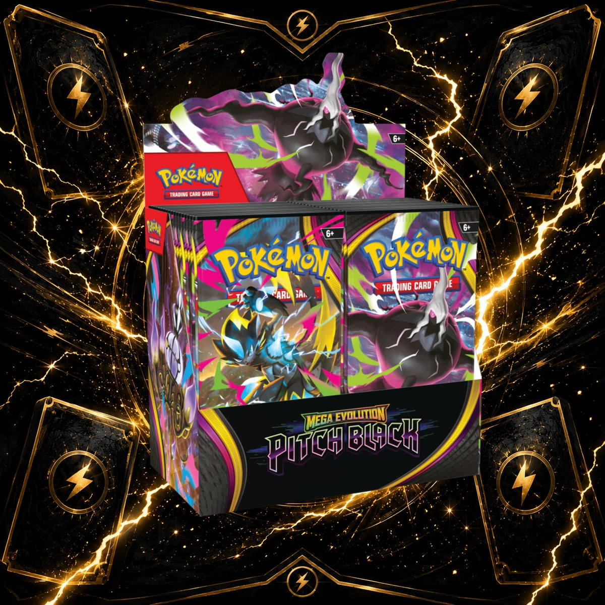 Pokémon Mega Evolution Pitch Black Booster Box – English – 36 Packs
